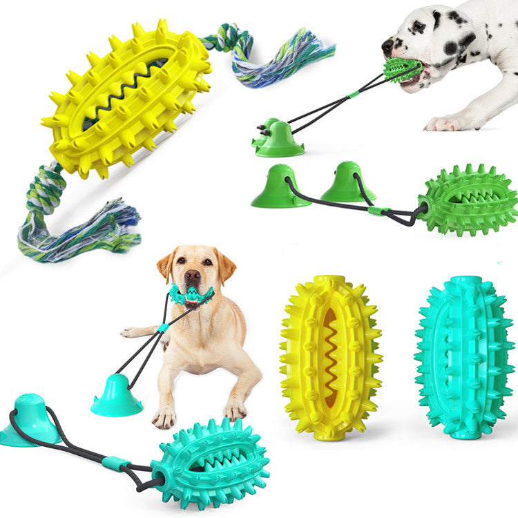 Pet Supplies New Cactus Ball Teething Stick Dog Toys Dog Suction Cup Venting Bite Resistant Toys